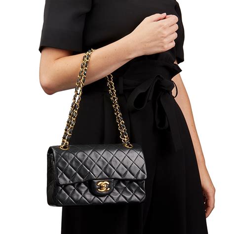 chanel classic flap small strap drop|Chanel classic mini flap price.